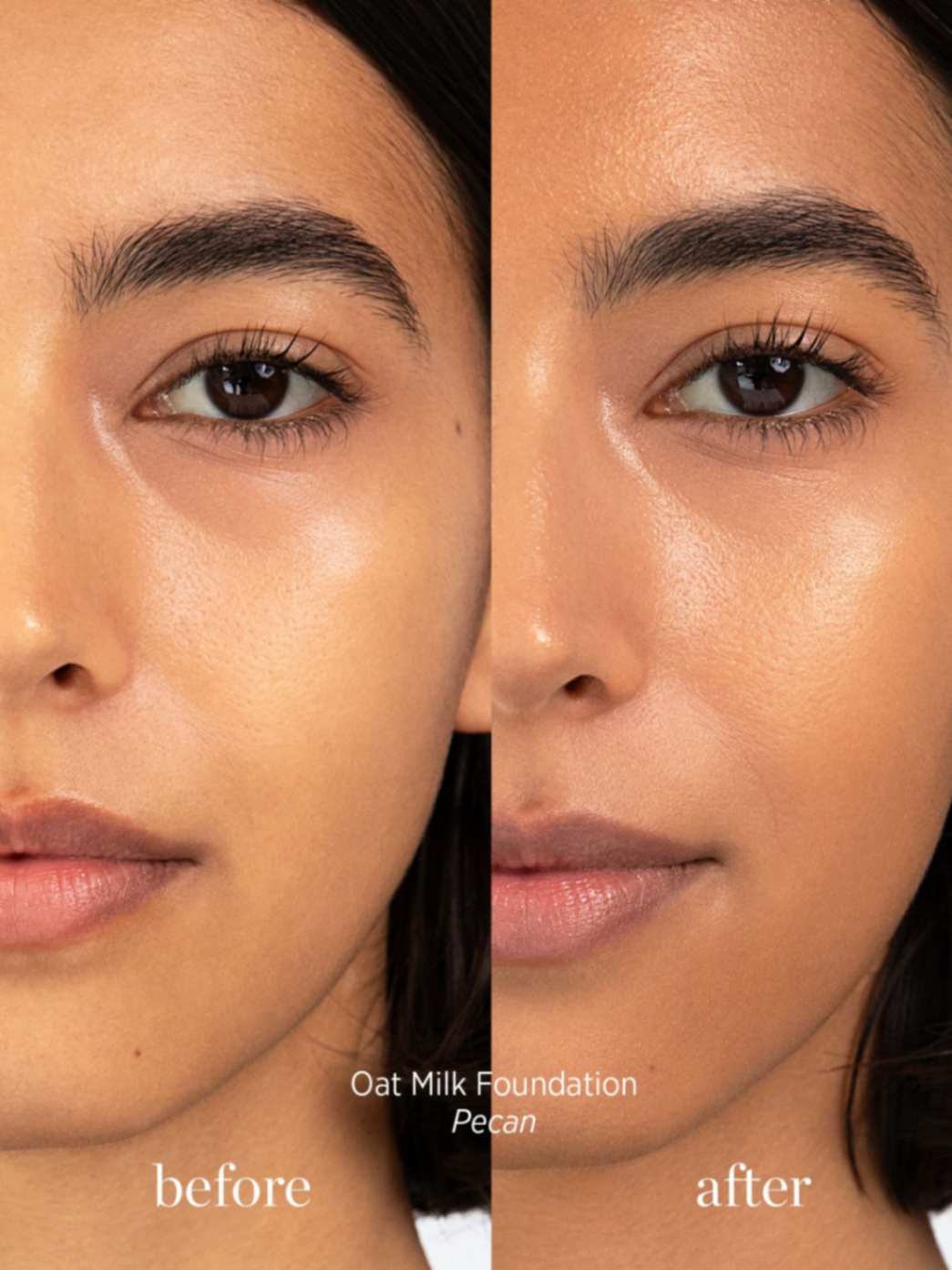 Oat Milk Liquid Foundation - Pecan | medium-golden neutral/warm - Image 3