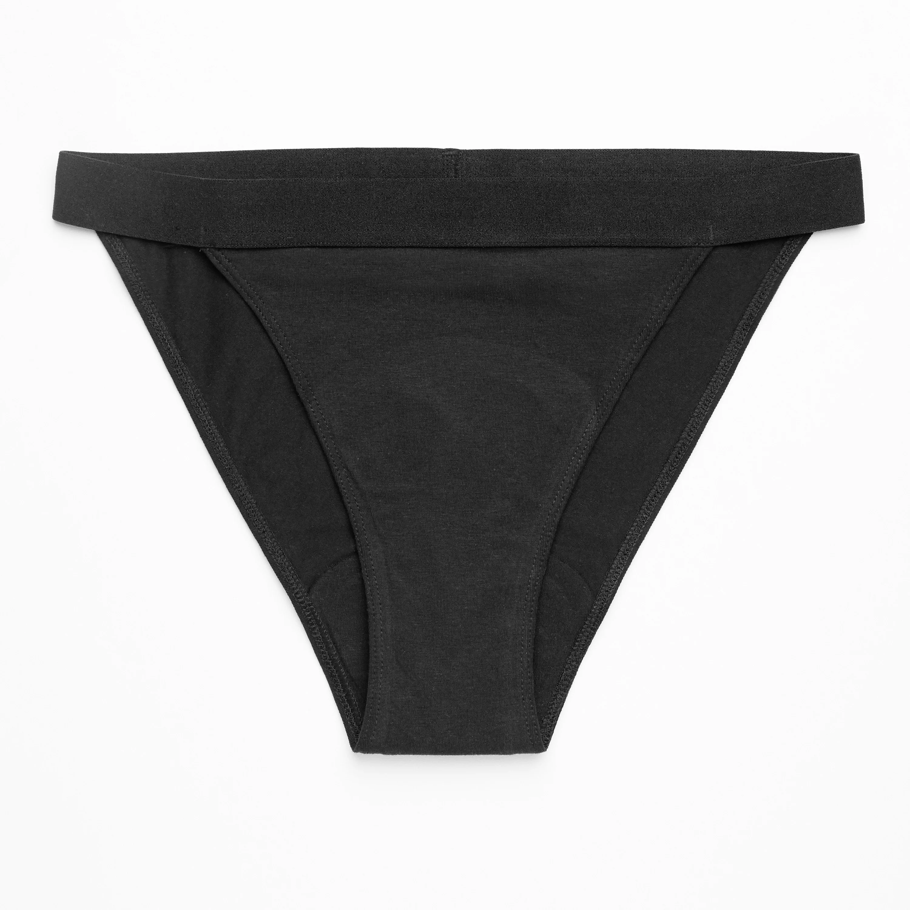 Menstruatieondergoed Tanga zwart - S 
